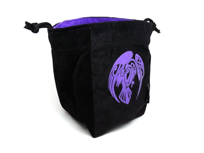 Raven Reversible Microfiber Self-Standing Large Dice Bag Easy Roller Dice Company