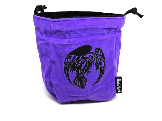 Raven Reversible Microfiber Self-Standing Large Dice Bag Easy Roller Dice Company