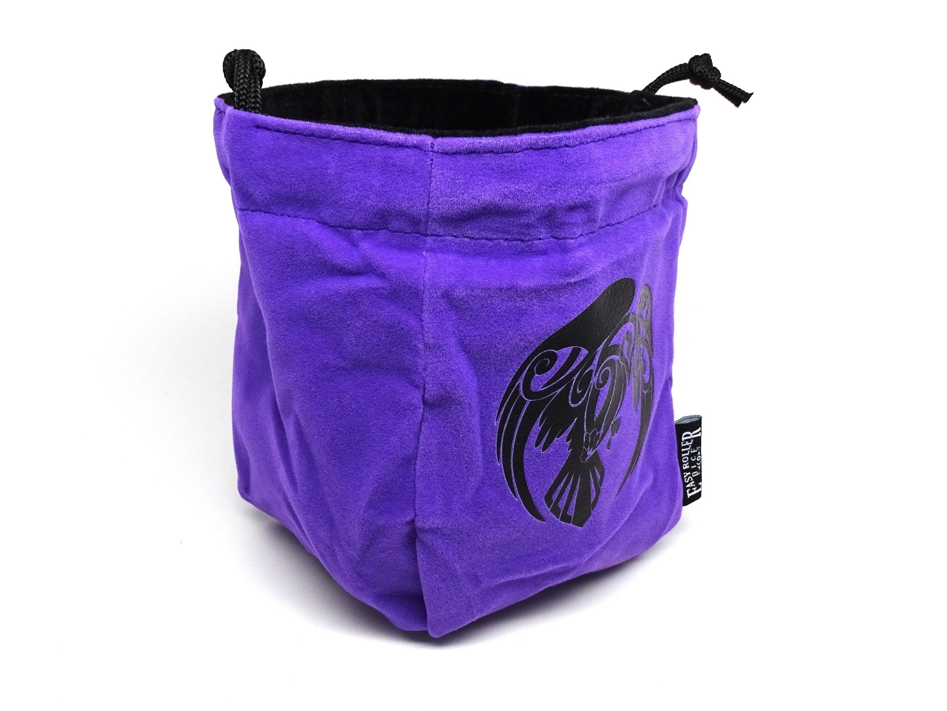 Raven Reversible Microfiber Self-Standing Large Dice Bag Easy Roller Dice Company