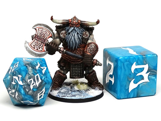 48mm Dice of the Giants - Frost Giant D20 Easy Roller Dice Company