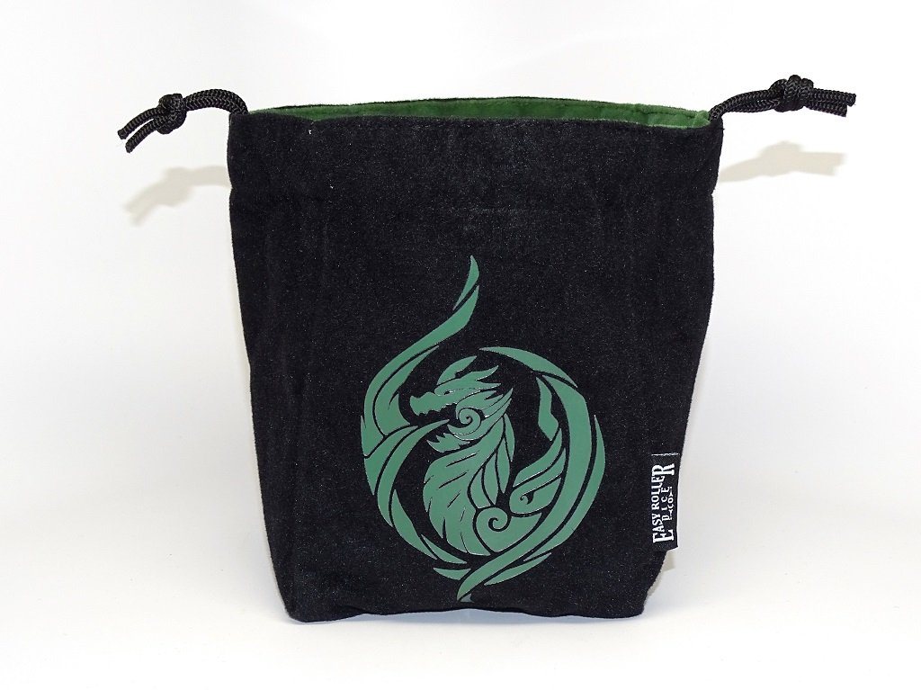 Dragon's Breath Reversible Microfiber Self-Standing Large Dice Bag Easy Roller Dice Company