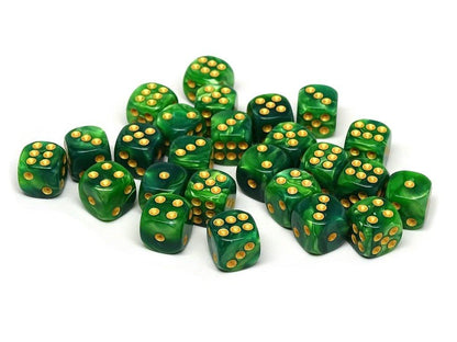 12mm D6 Dice - Celtic Swirl - 25 Count Bag Easy Roller Dice Company