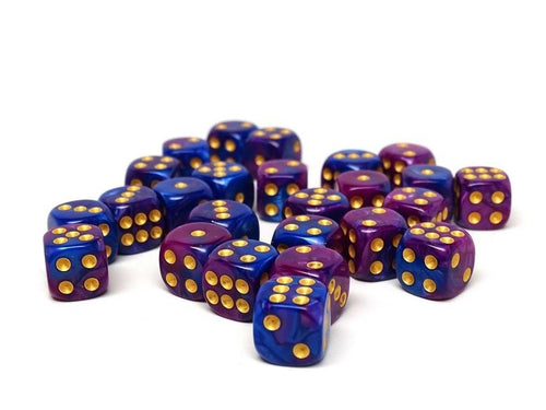 12mm D6 Dice - Purple Dawn - 25 Count Bag - Out of Play