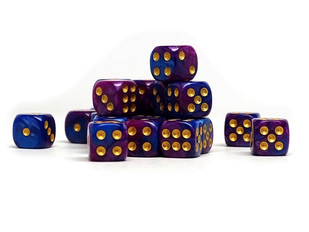 12mm D6 Dice - Purple Dawn - 25 Count Bag - Out of Play