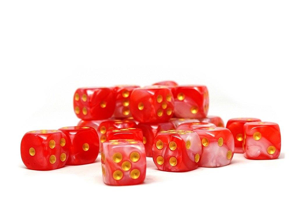 12mm D6 Dice - Himalayan Pink - 25 Count Bag Easy Roller Dice Company