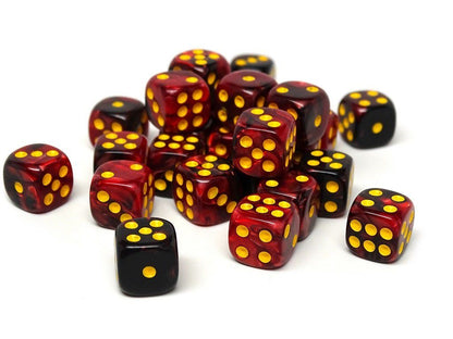 12mm D6 Dice - Lava Swirl - 25 Count Bag Easy Roller Dice Company