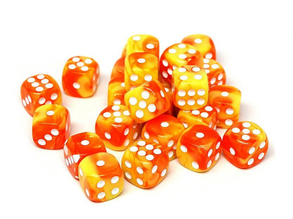 12mm D6 Dice - Blazing Sun - 25 Count Bag Easy Roller Dice Company