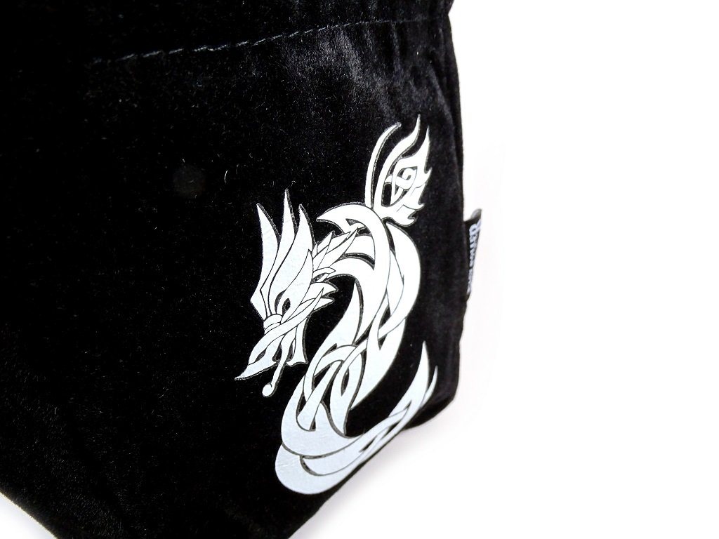 Celtic Knot Dragon Reversible Microfiber Self-Standing Large Dice Bag Easy Roller Dice Company