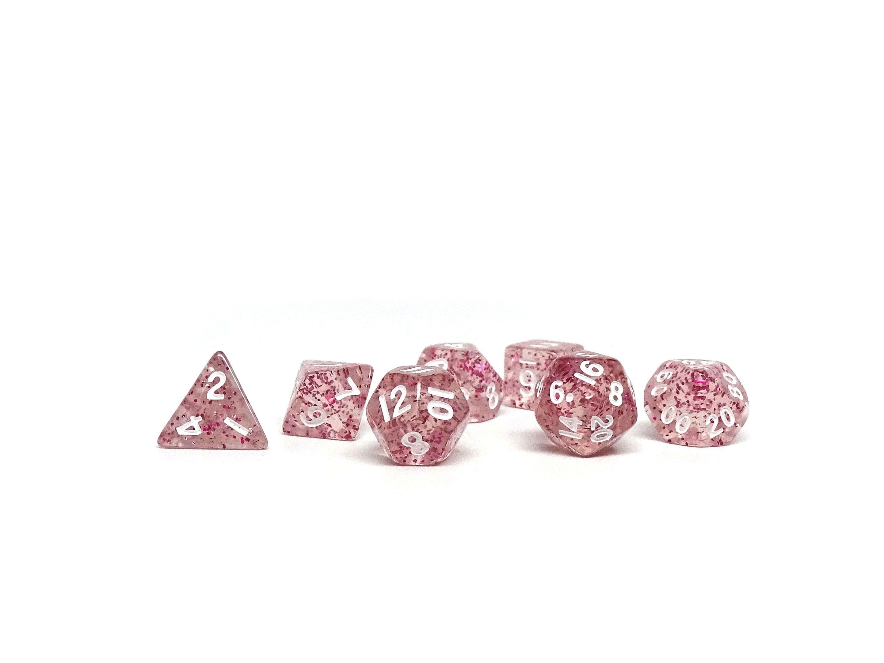 10mm Pink Sparkle Mini Dice Set - Out of Play