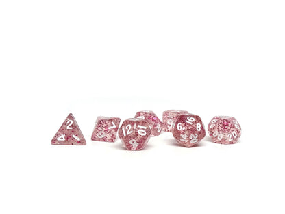 10mm Pink Sparkle Mini Dice Set Easy Roller Dice Company