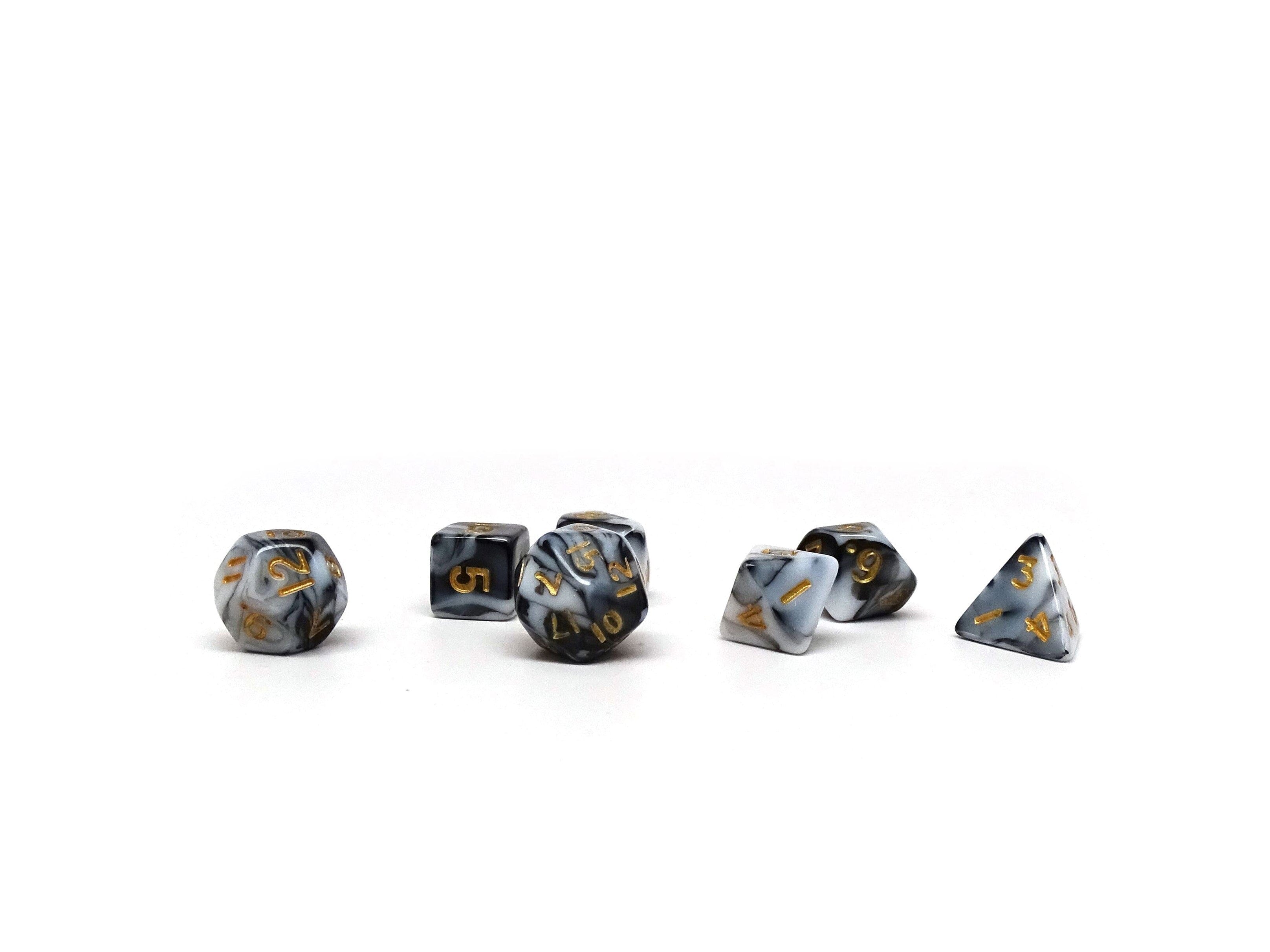 10mm Marbled Mini Dice Set - Out of Play