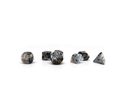 10mm Marbled Mini Dice Set Easy Roller Dice Company