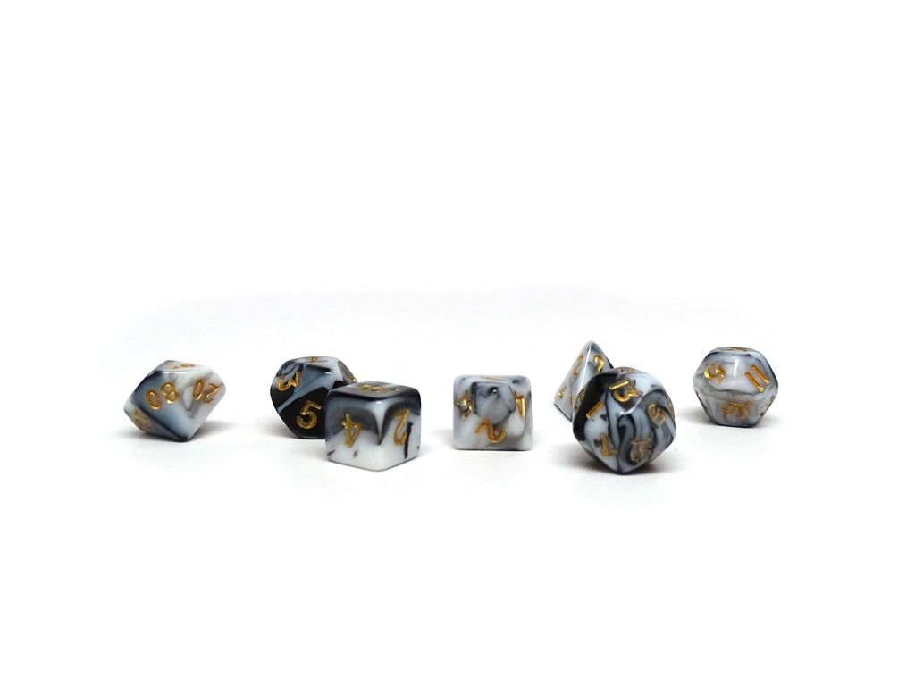 10mm Marbled Mini Dice Set - Out of Play