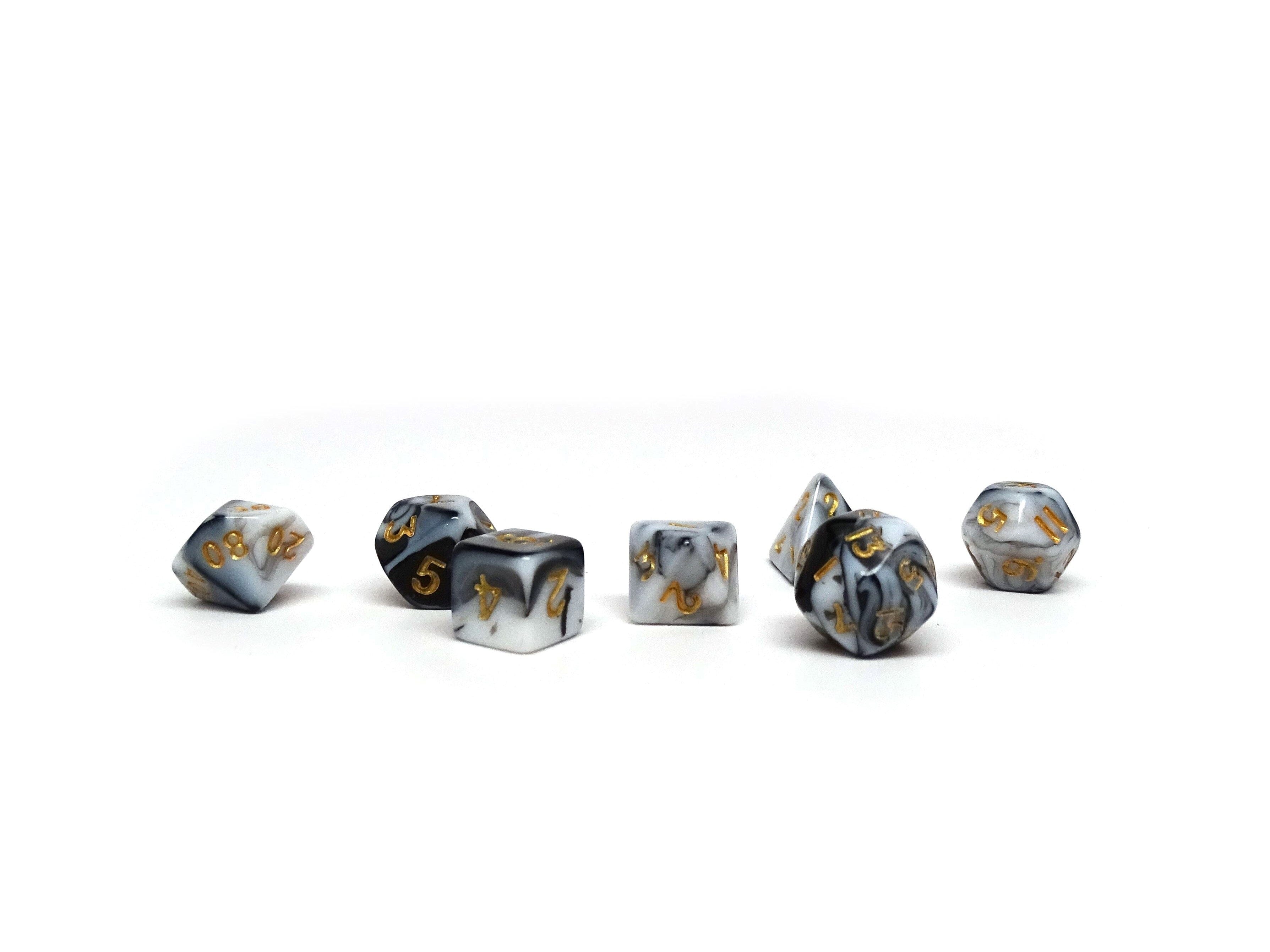 10mm Marbled Mini Dice Set - Out of Play