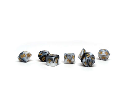 10mm Marbled Mini Dice Set Easy Roller Dice Company