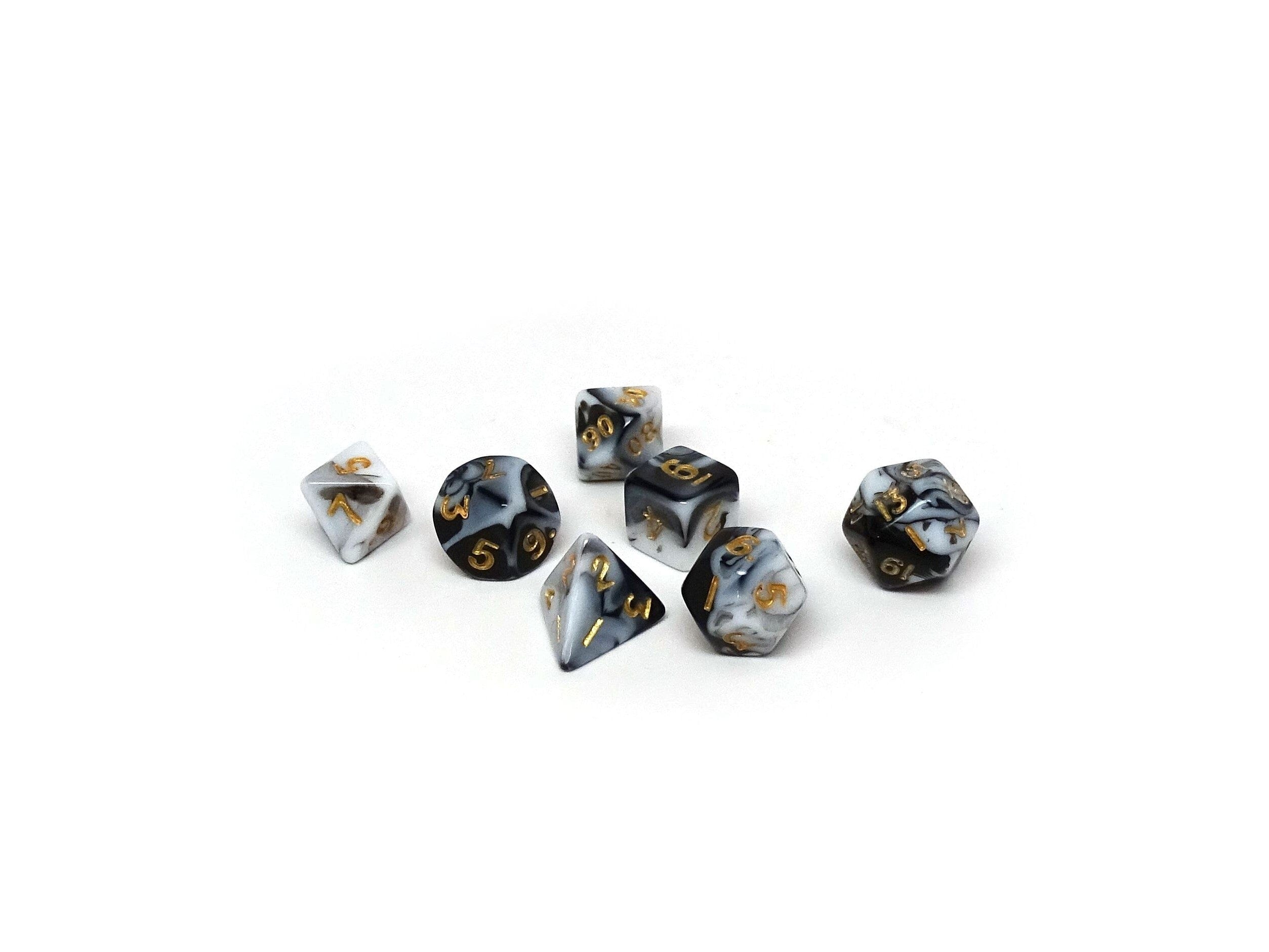 10mm Marbled Mini Dice Set - Out of Play