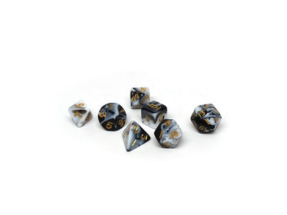 10mm Marbled Mini Dice Set Easy Roller Dice Company