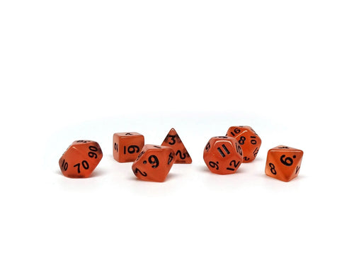 10mm Orange Glow in the Dark Mini Dice Set - Out of Play