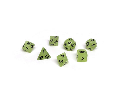 10mm Glow in the Dark Mini Dice Set Easy Roller Dice Company