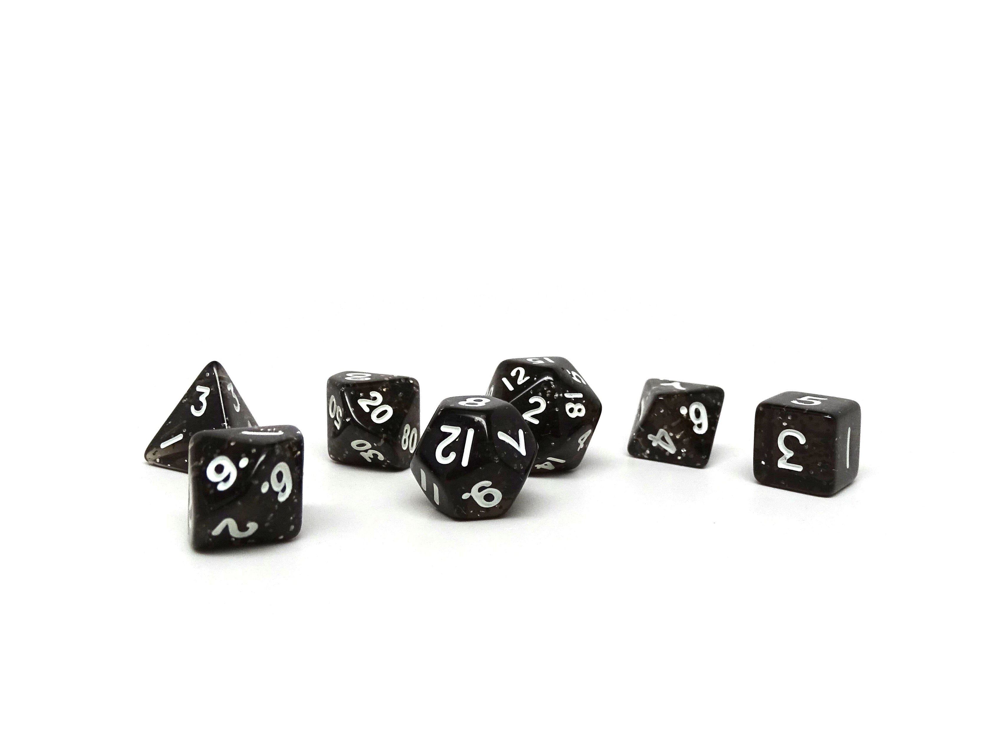 10mm Dark Sparkle Mini Dice Set - Out of Play