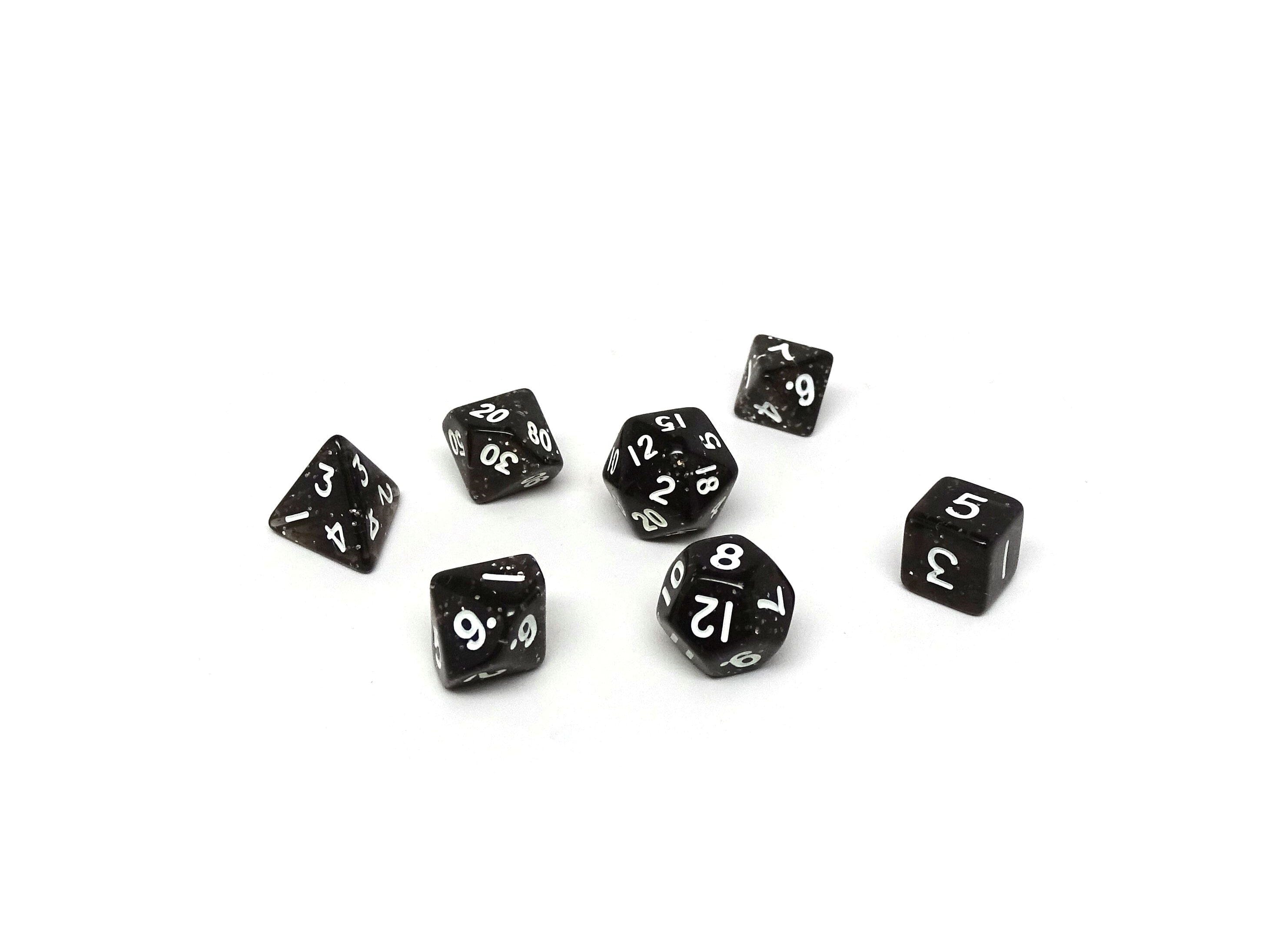 10mm Dark Sparkle Mini Dice Set - Out of Play