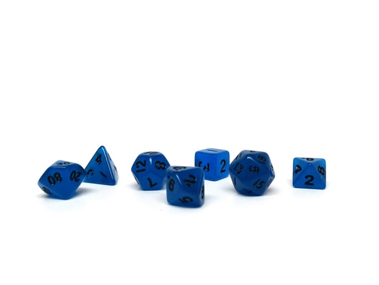 10mm Deep Blue Mini Dice Set Easy Roller Dice Company