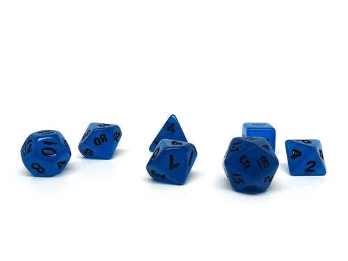 10mm Deep Blue Mini Dice Set - Out of Play