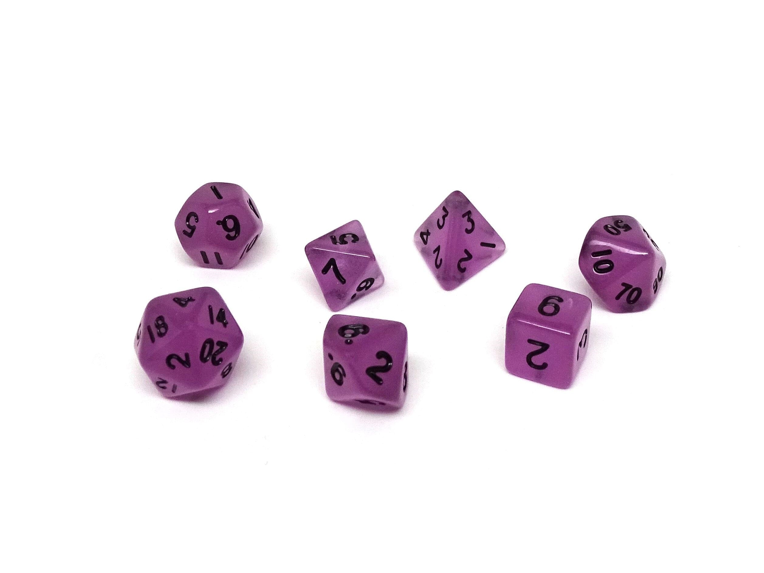 10mm Poison Purple Mini Dice Set - Out of Play