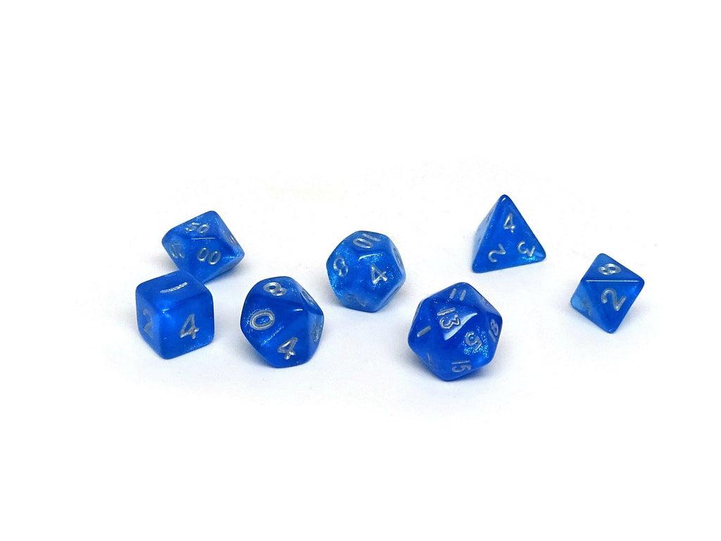 10mm Ocean Blue Mini Dice Set - Out of Play