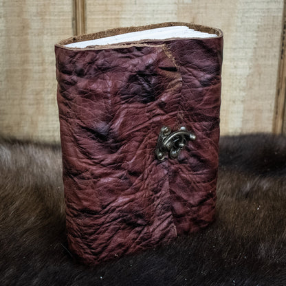 Natural Edge Crunched Cowhide Leather Journal - Out of Play Misty Mountain Gaming