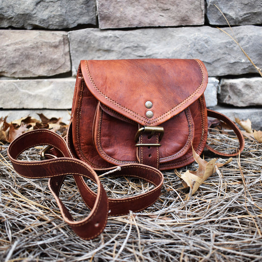 The Rogue Leather Satchel - Small (Tan) - Out of Play -Misty Mountain Gaming