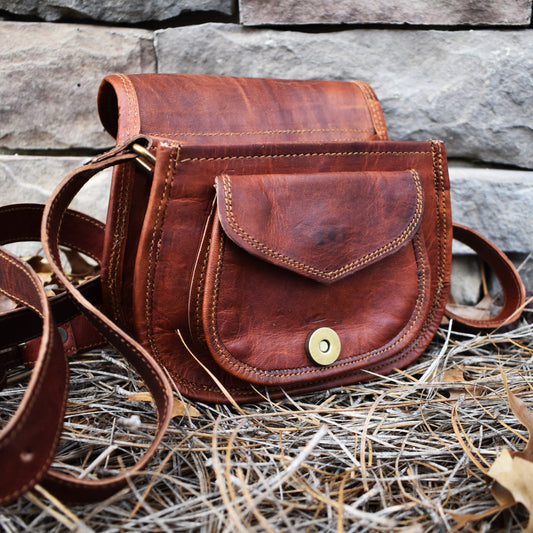 The Rogue Leather Satchel - Small (Tan) - Out of Play -Misty Mountain Gaming