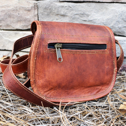 The Rogue Leather Satchel - Small (Tan) - Out of Play -Misty Mountain Gaming