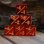'-1/-1 Counter Dice- Red, 6ct.