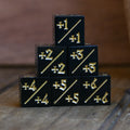 '+1/+1 Counter Dice- Black, 6ct.