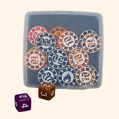 Damage and Status Counters Set - Out of Play Board Game Accessories