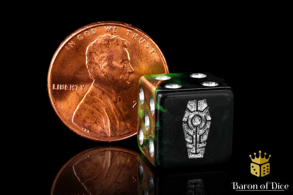 Day of the Dead Dice - Silver Coffin - Out of Play