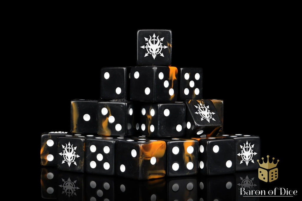 Devil Dragon Dice - Black Lava - Out of Play