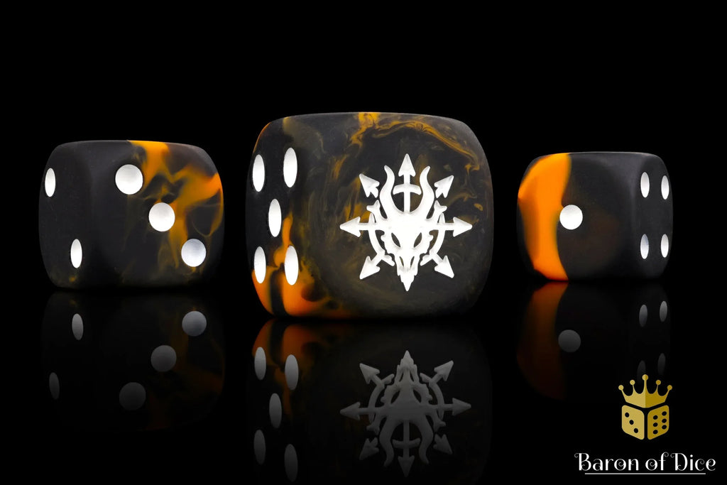 Devil Dragon Dice - Black Lava - Out of Play