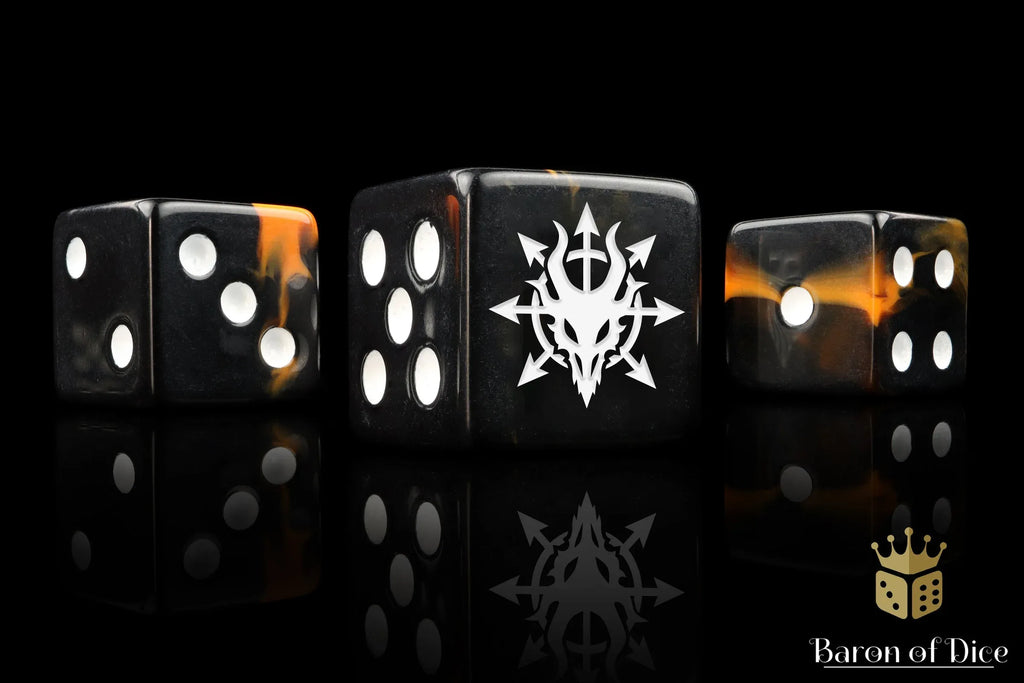 Devil Dragon Dice - Black Lava - Out of Play