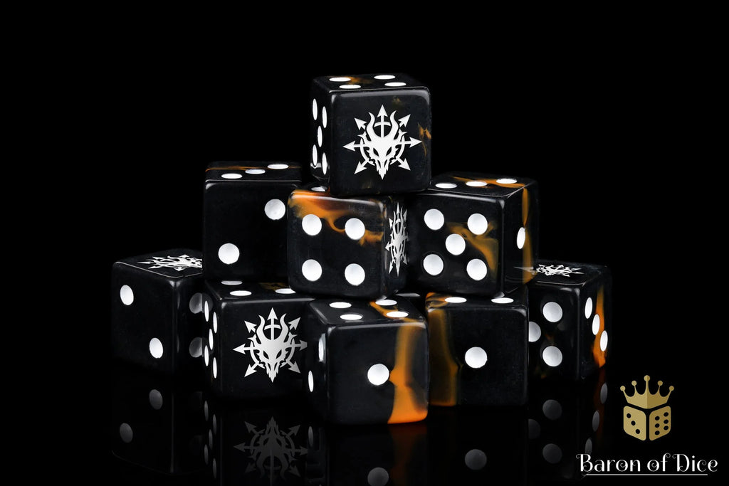 Devil Dragon Dice - Black Lava - Out of Play