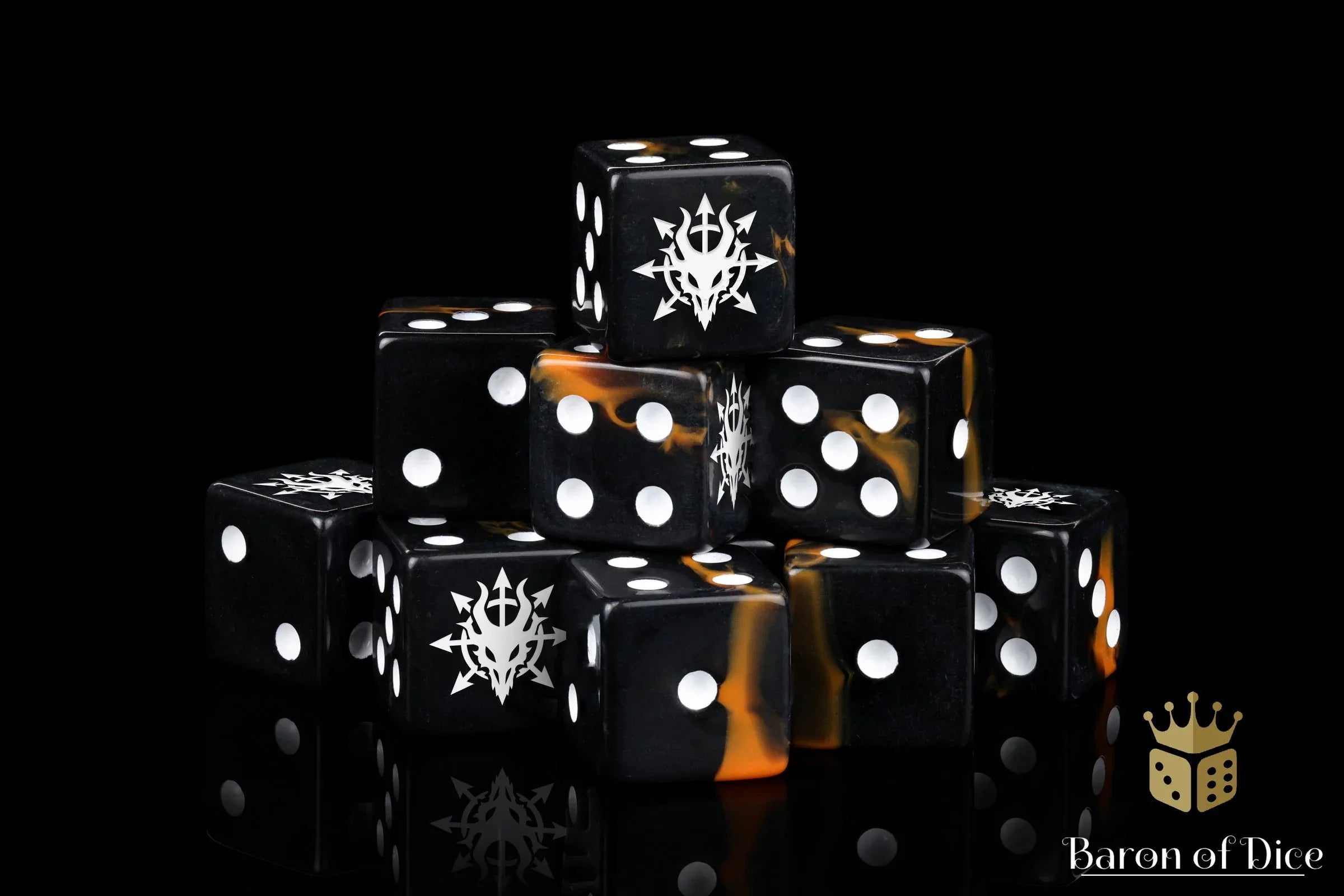 Devil Dragon Dice - Black Lava - Out of Play