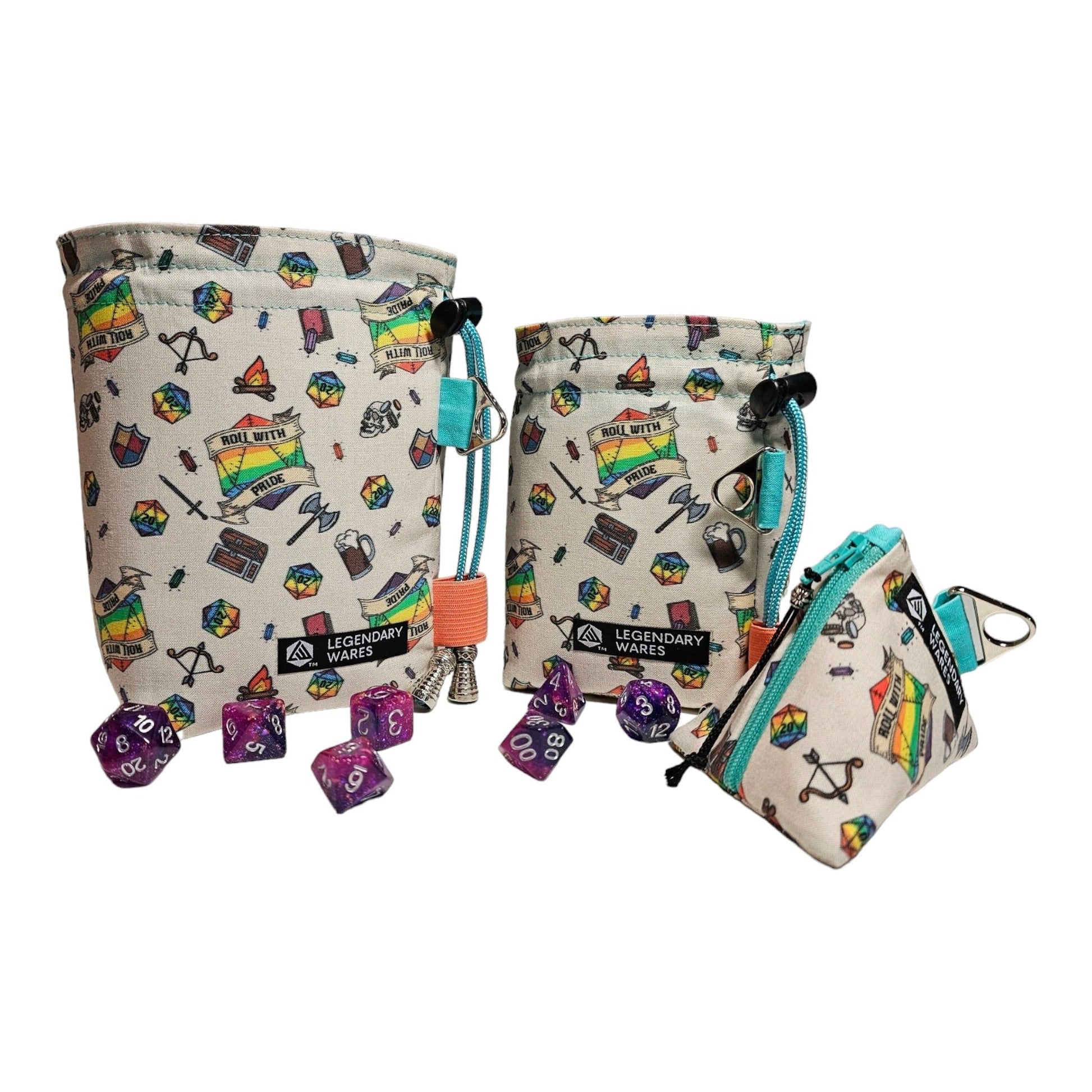 Roll with Pride Dice Bags Legendary Wares