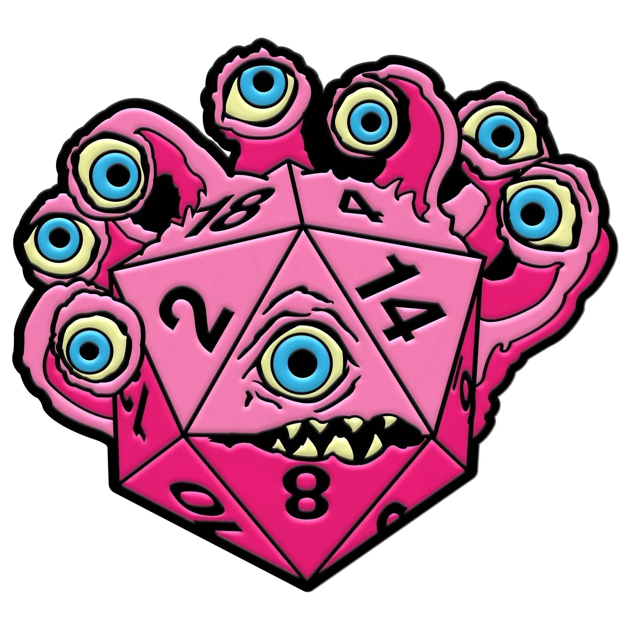 DieHolder / Eye Tyrant - Hard Enamel Adventure Dice Pin Metal by Norse Foundry - Out of Play