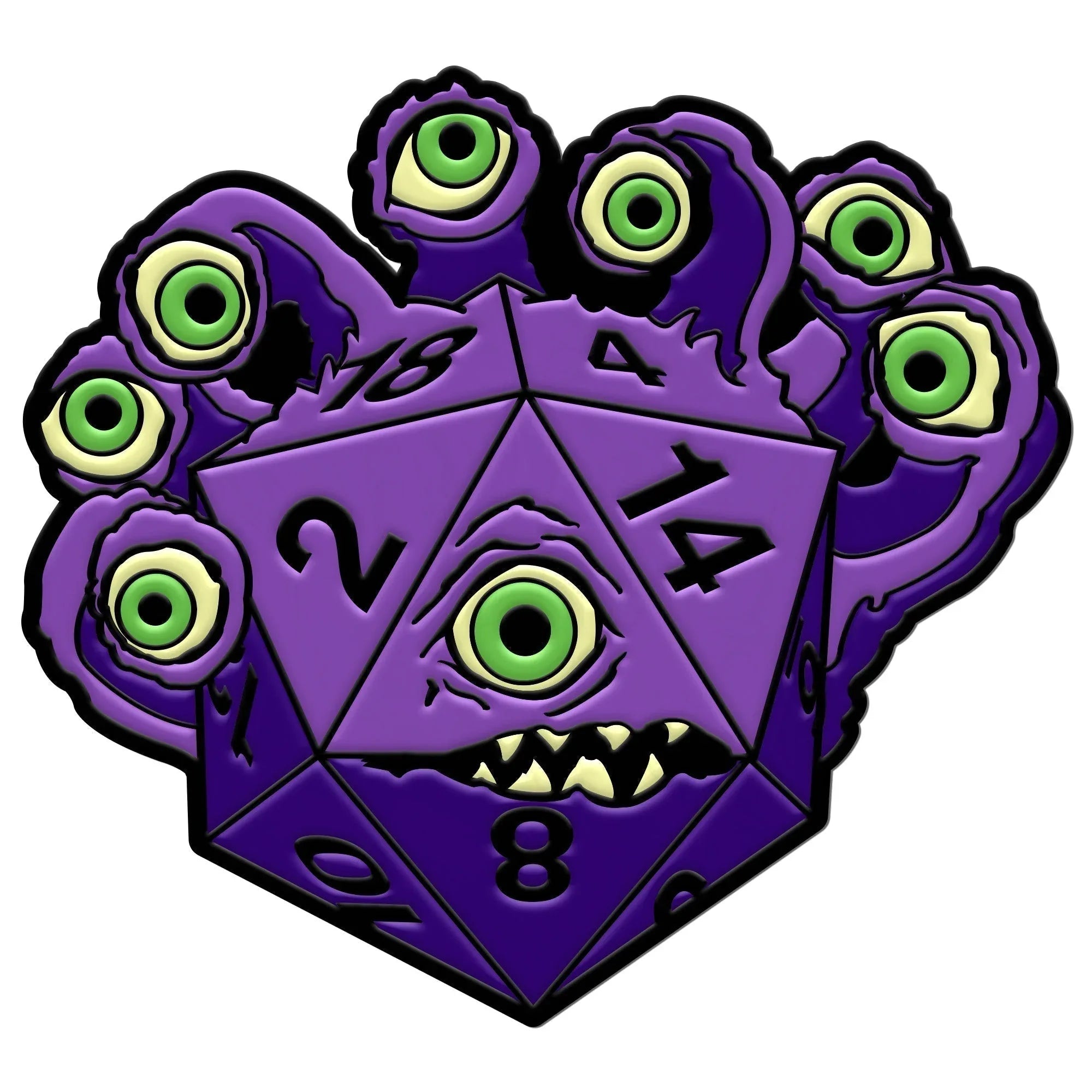 DieHolder / Eye Tyrant - Hard Enamel Adventure Dice Pin Metal by Norse Foundry - Out of Play