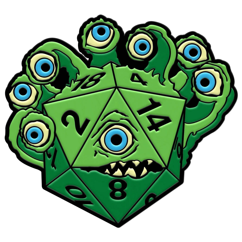 DieHolder / Eye Tyrant - Hard Enamel Adventure Dice Pin Metal by Norse Foundry - Out of Play