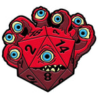 DieHolder / Eye Tyrant - Hard Enamel Adventure Dice Pin Metal by Norse Foundry - Out of Play