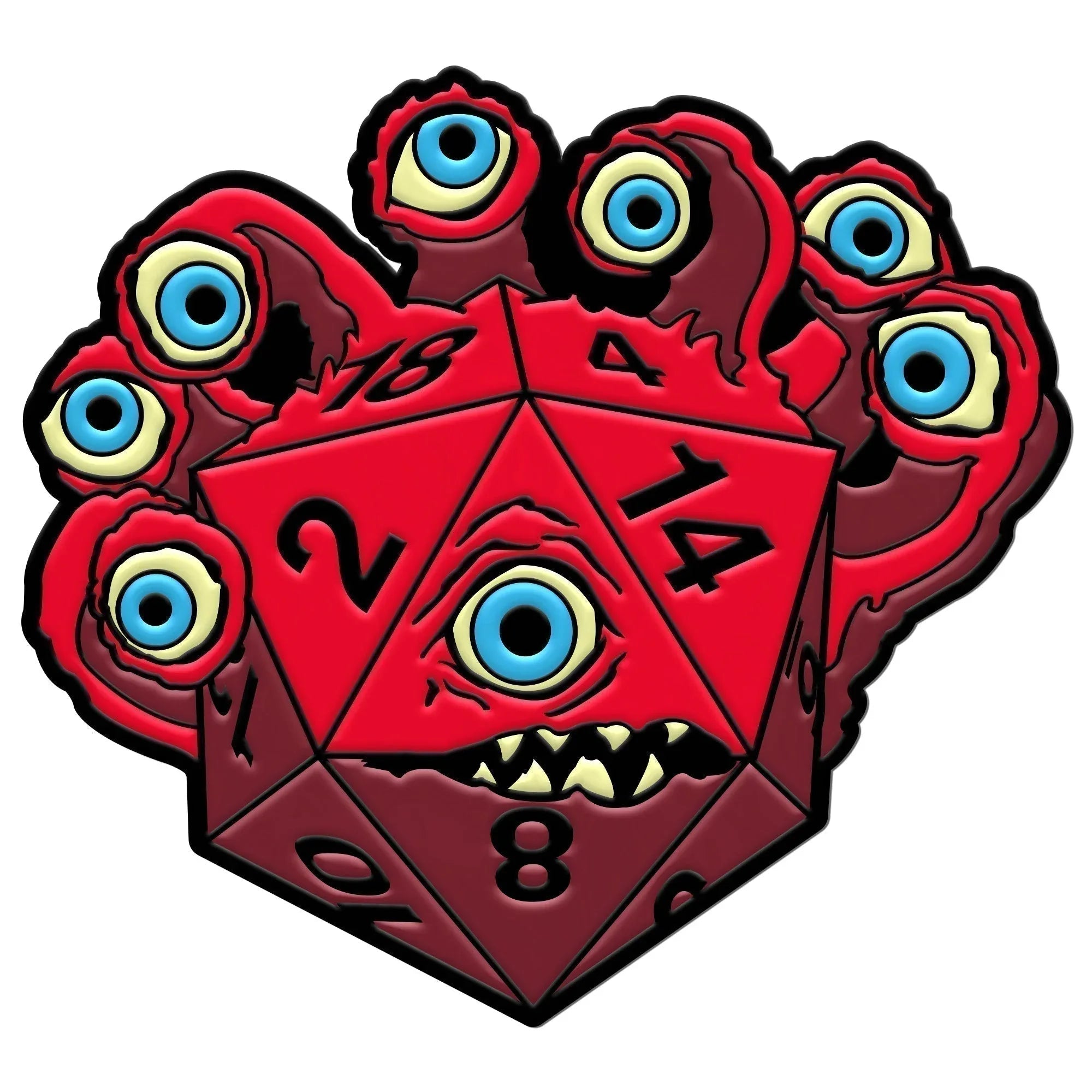 DieHolder / Eye Tyrant - Hard Enamel Adventure Dice Pin Metal by Norse Foundry - Out of Play