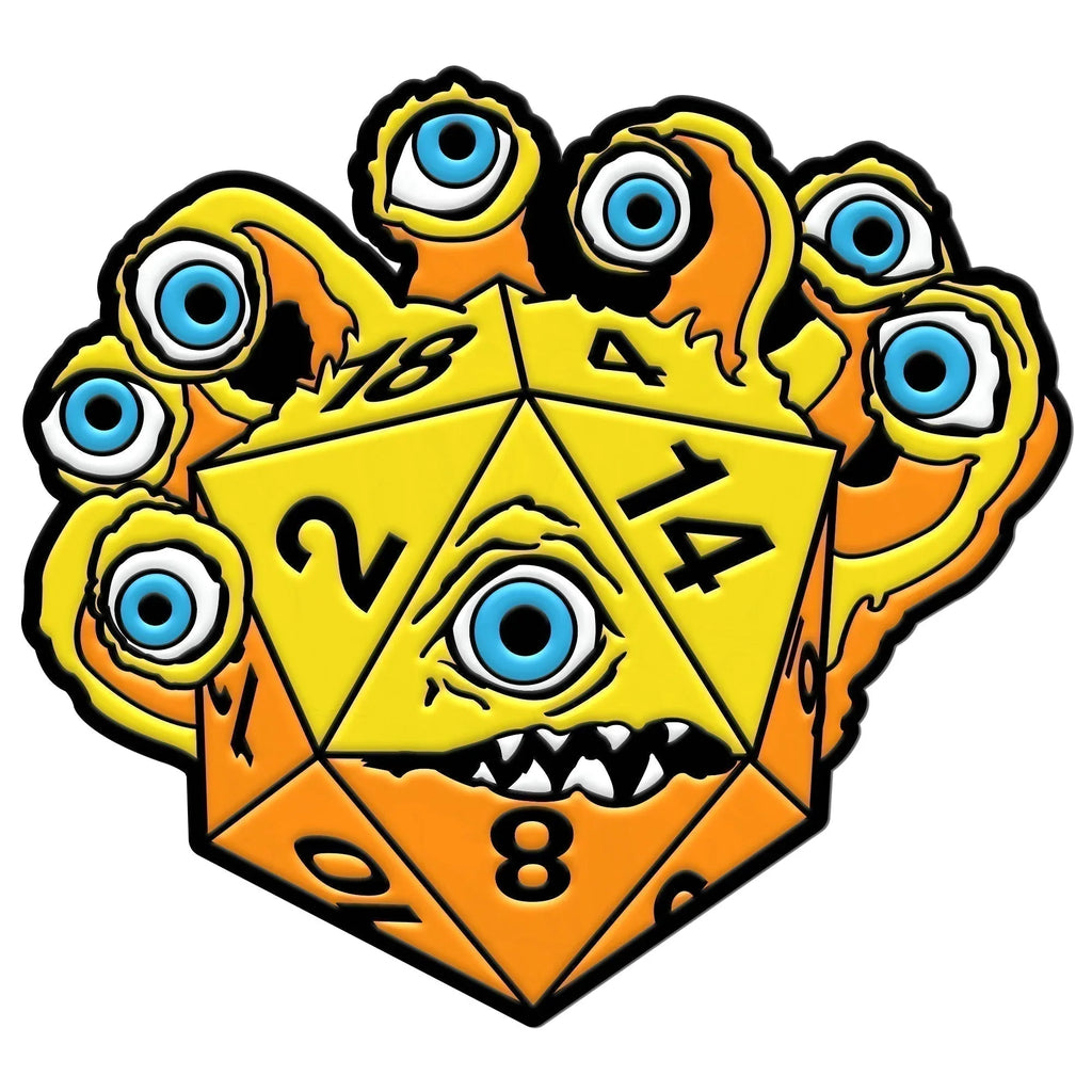 DieHolder / Eye Tyrant - Hard Enamel Adventure Dice Pin Metal by Norse Foundry - Out of Play