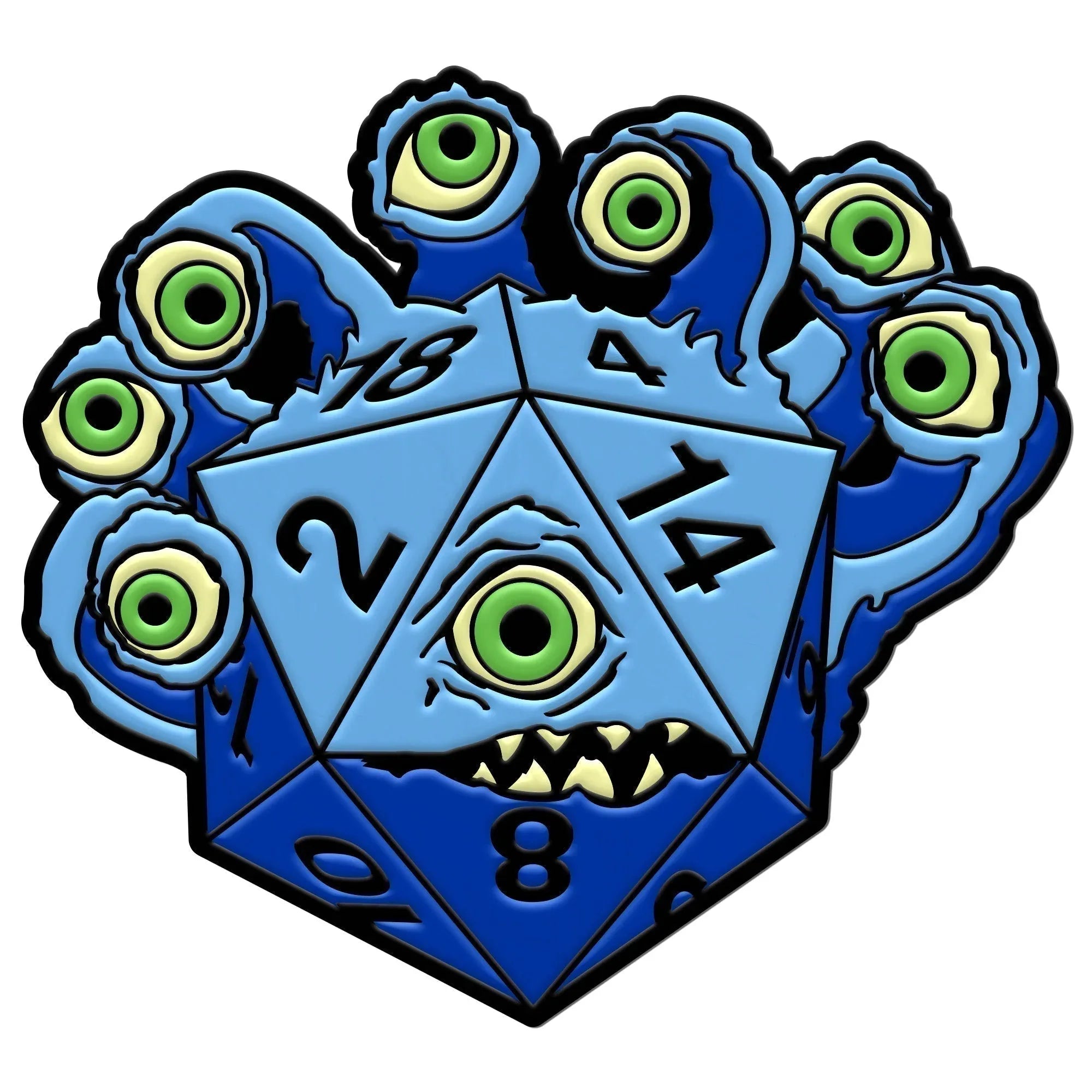 DieHolder / Eye Tyrant - Hard Enamel Adventure Dice Pin Metal by Norse Foundry - Out of Play